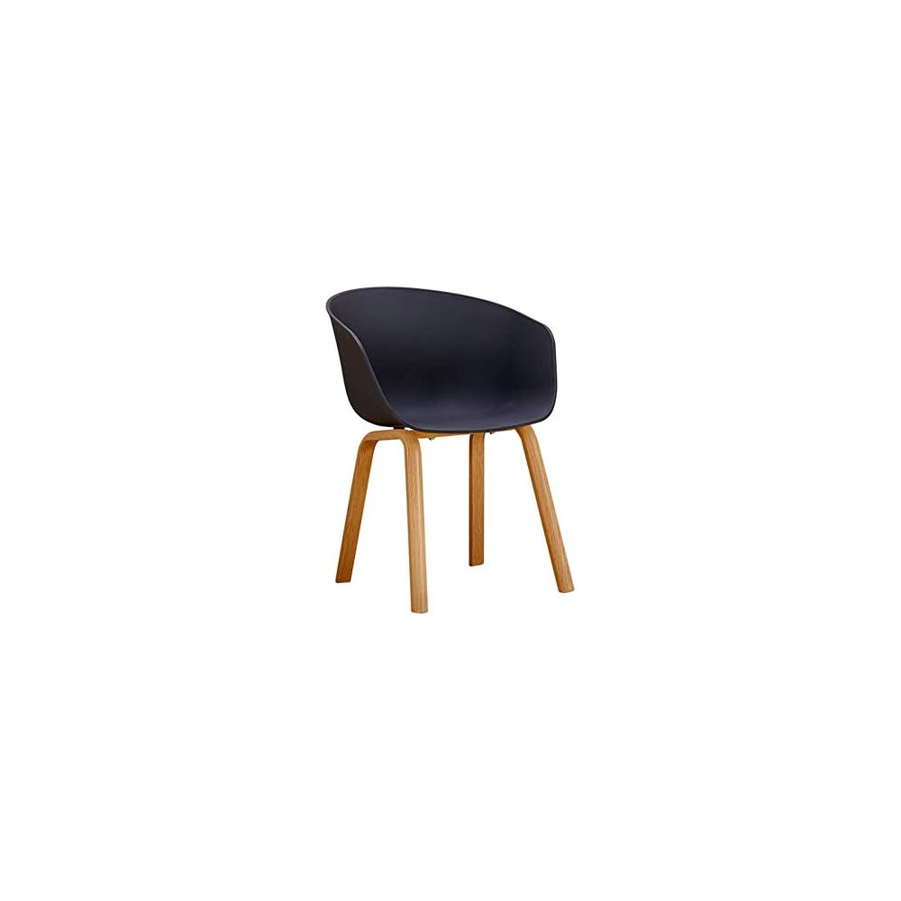 Chair Wood+PP Detachable Backrest Armrest Solid Wood Legs 78 44 58Cm (Color : Green) Colour:Blue (Color : Red) (Yellow)