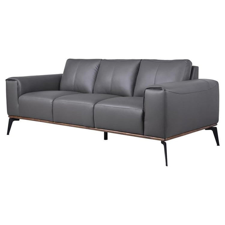 Porter Designs Pietro Top Grain Leather Sofa - Gray