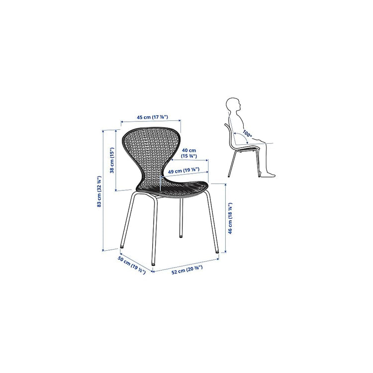 ProTuning ÄLVSTA Chair, handmade rattan/Sefast chrome-plated