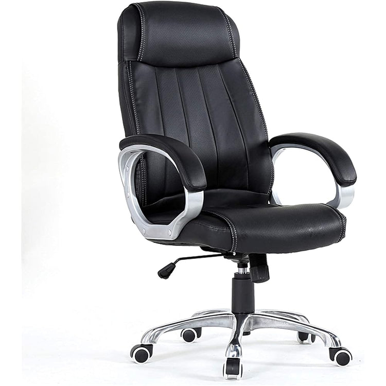 Home Work Chair Office Chair Computer Gaming Chairs High Back Adjustable Ergonomic Desk Chair PU Leather Swivel Task Chair with Armrests Lumbar Support Interesting